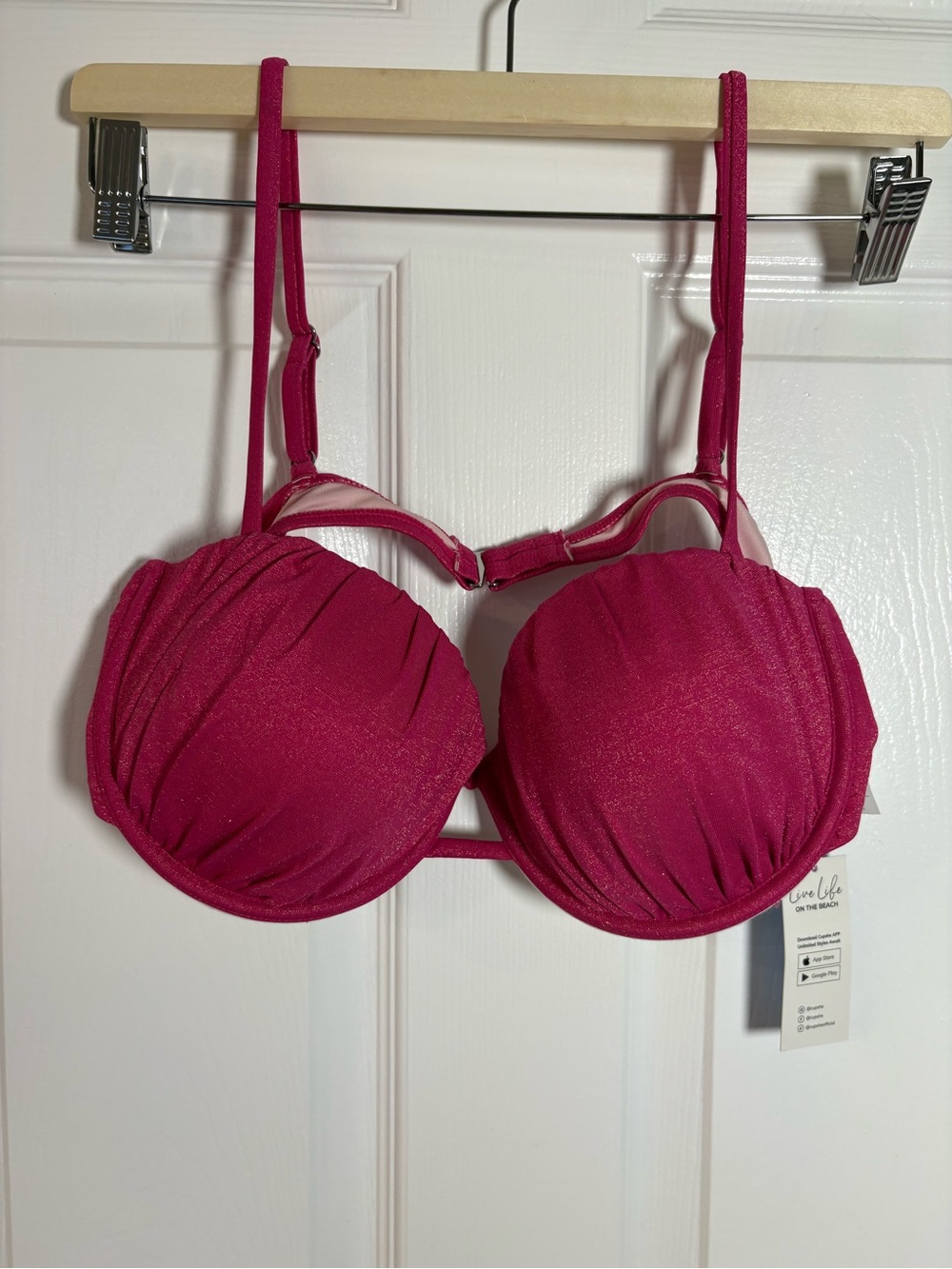 Cupshe Fuchsia Underwire Push-Up Bra